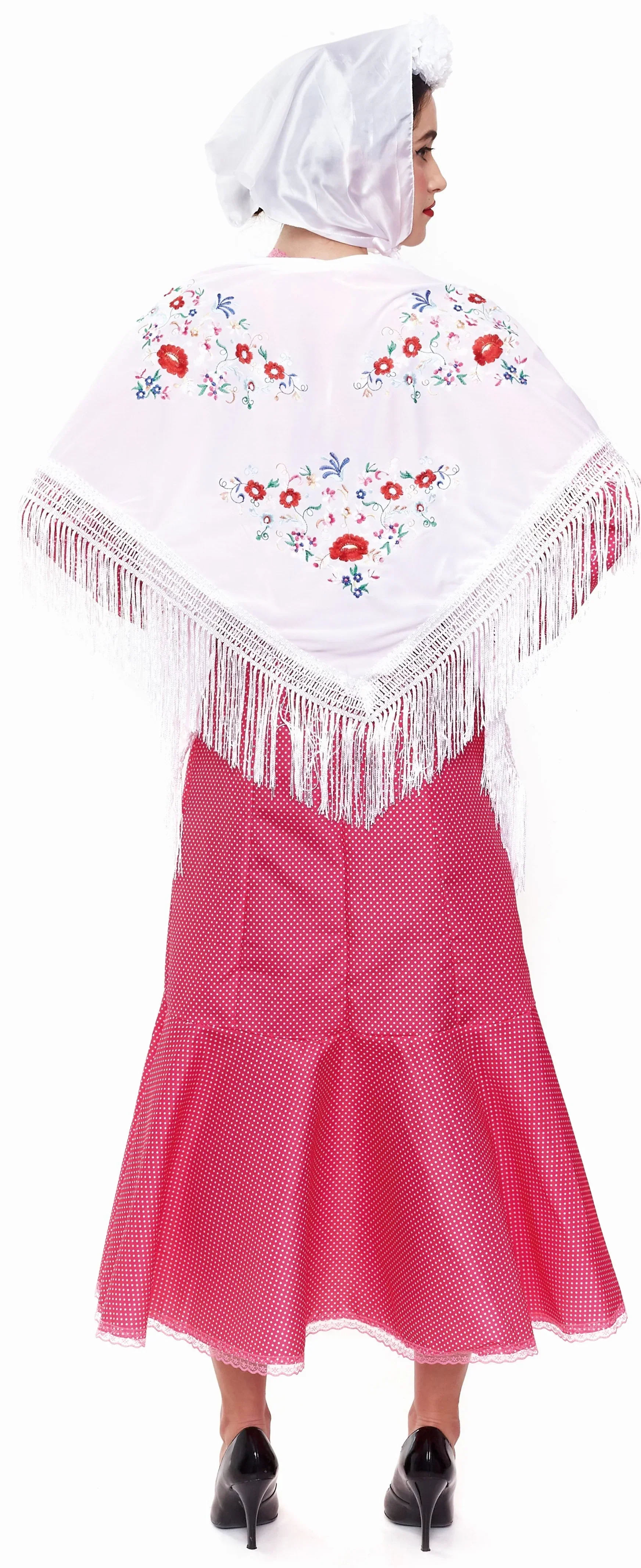 Disfraz de Chulapa Rosa con Lunares Blancos para Mujer - Image 2