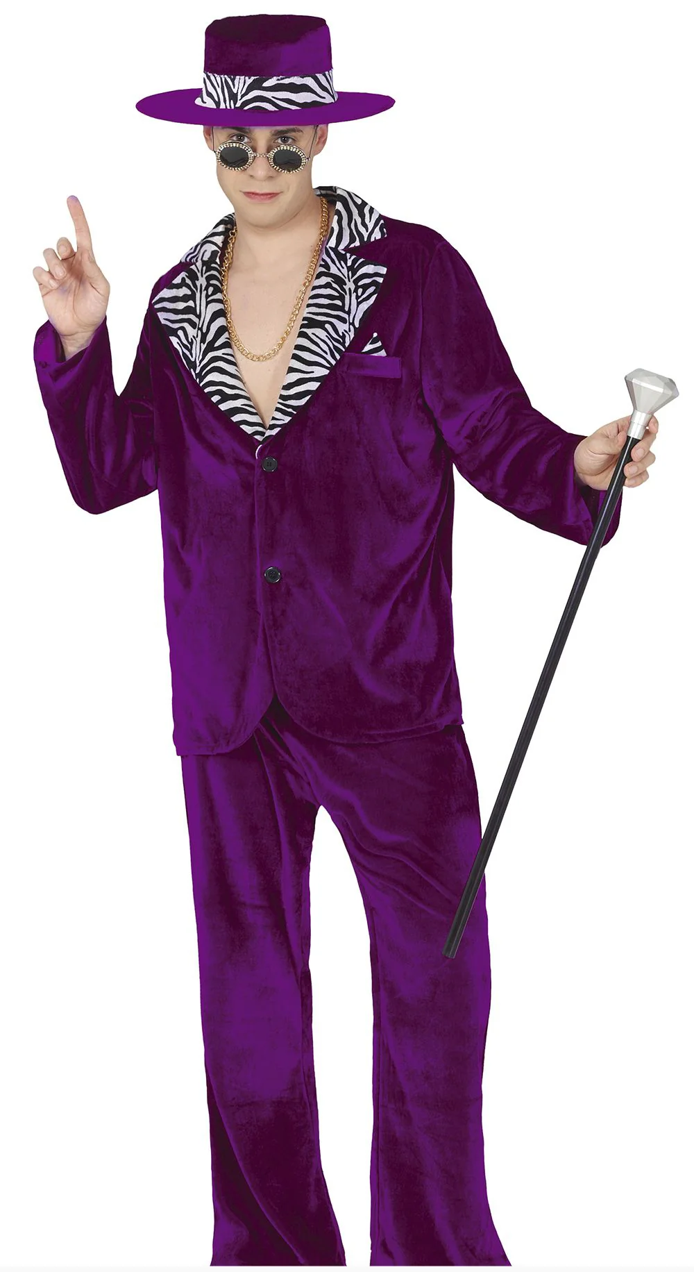 Disfraz de Chulo Mafioso Morado para Adulto - Image 3