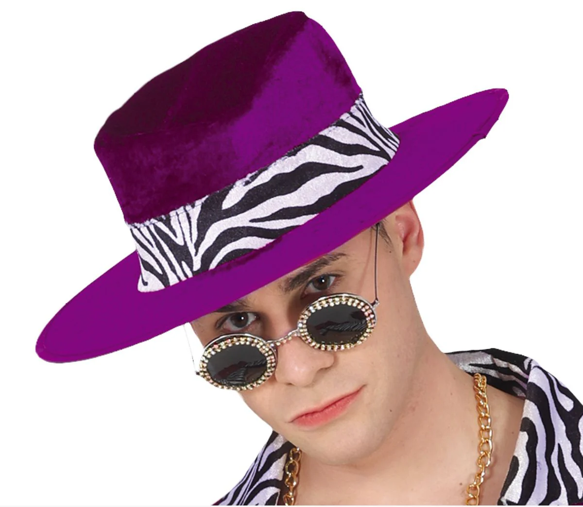 Disfraz de Chulo Mafioso Morado para Adulto - Image 4