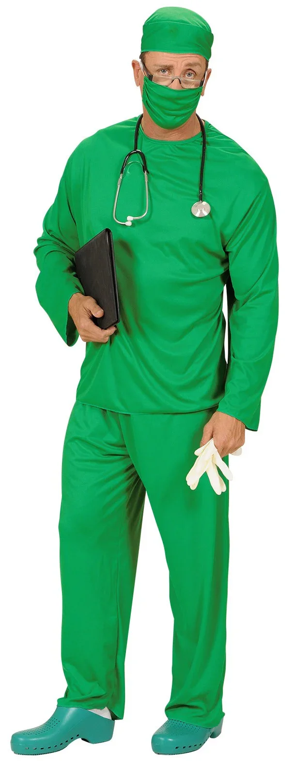 Disfraz de Cirujano Verde para Adulto - Image 2