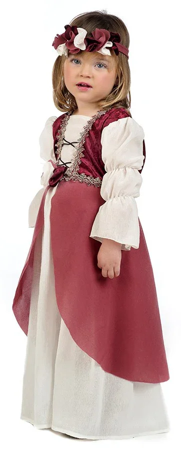 Disfraz de Clarisa Medieval Rosa para Bebé - Image 3