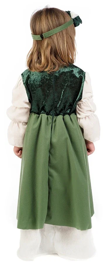 Disfraz de Clarisa Medieval Verde para Bebé - Image 2