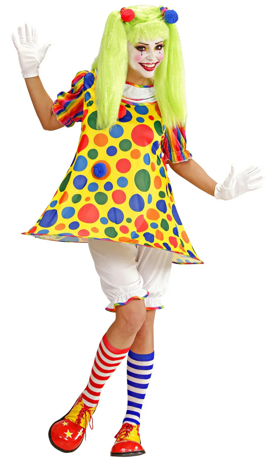 Disfraz de Payasa Clown con Lunares para Mujer - Image 3
