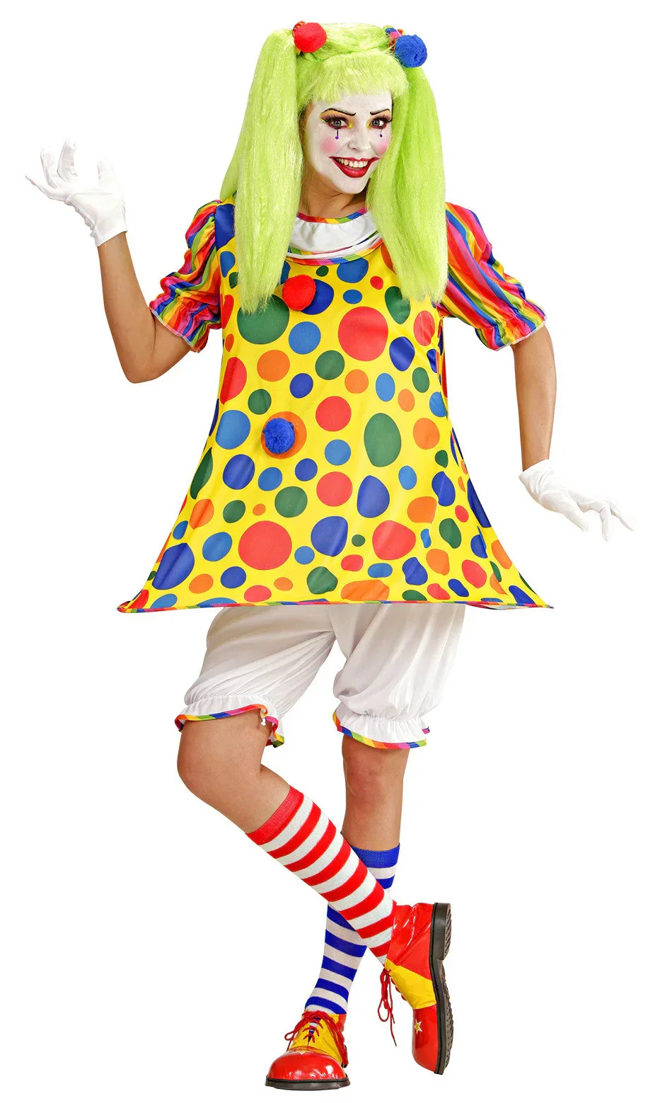 Disfraz de Payasa Clown con Lunares para Mujer - Image 4