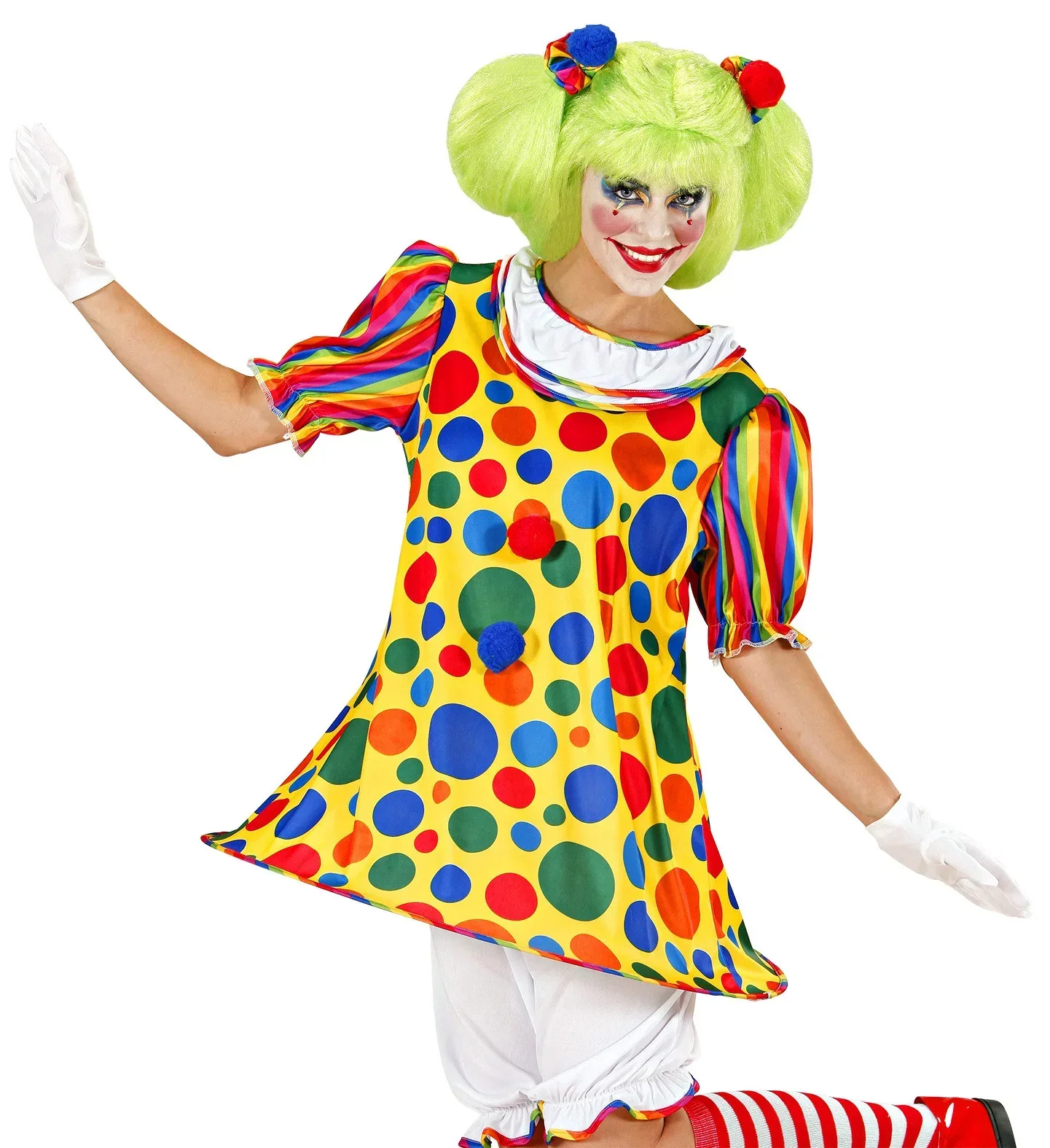 Disfraz de Payasa Clown con Lunares para Mujer - Image 5