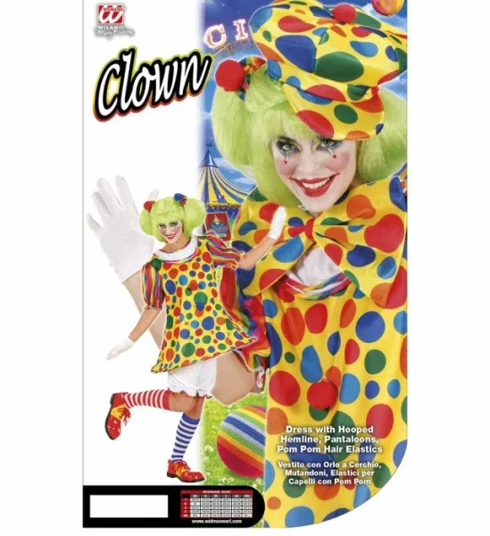 Disfraz de Payasa Clown con Lunares para Mujer - Image 7