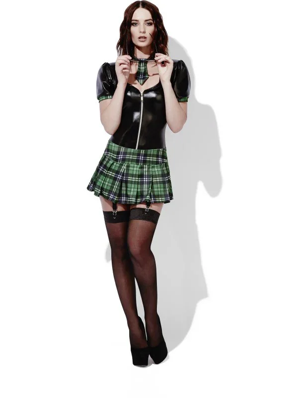 Disfraz de Colegiala Erótico en Verde - Image 3