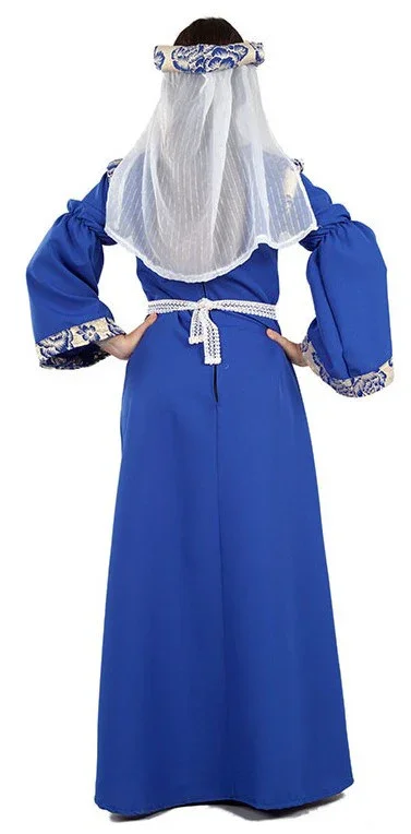 Disfraz de Condesa Medieval Azul para Mujer - Image 2