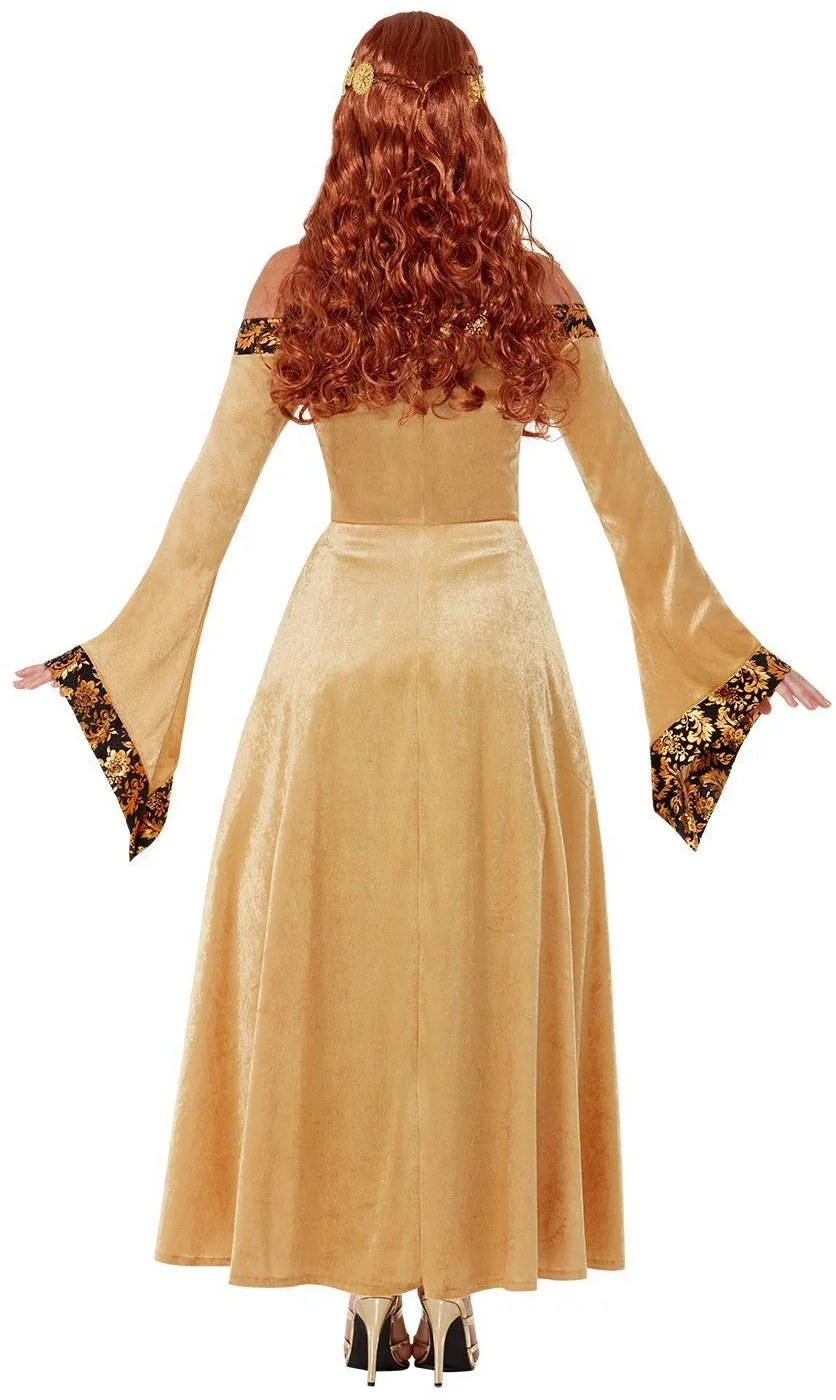 Disfraz de Condesa Medieval Dorada para Mujer - Image 2