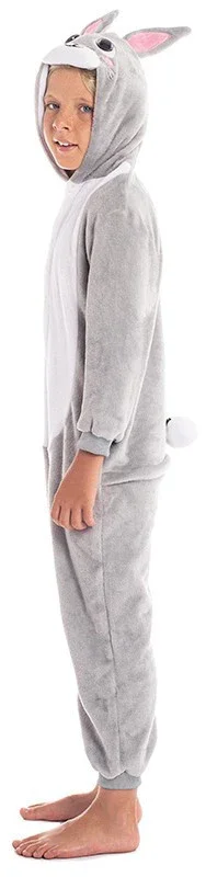 Disfraz de Conejo Gris de Peluche Infantil - Image 3