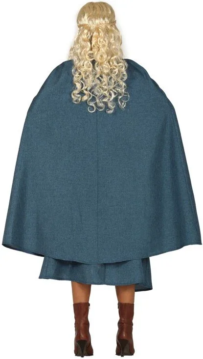 Disfraz de Daenerys Azul con Capa para Mujer - Image 2