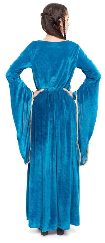 Disfraz de Dama Medieval Azul para Mujer - Image 2
