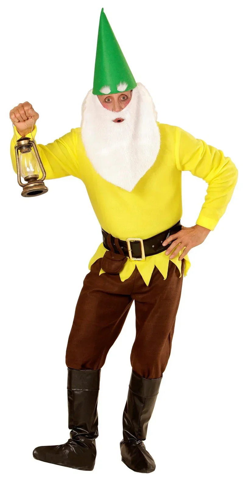 Disfraz de Gnomo Amarillo para Hombre - Image 3