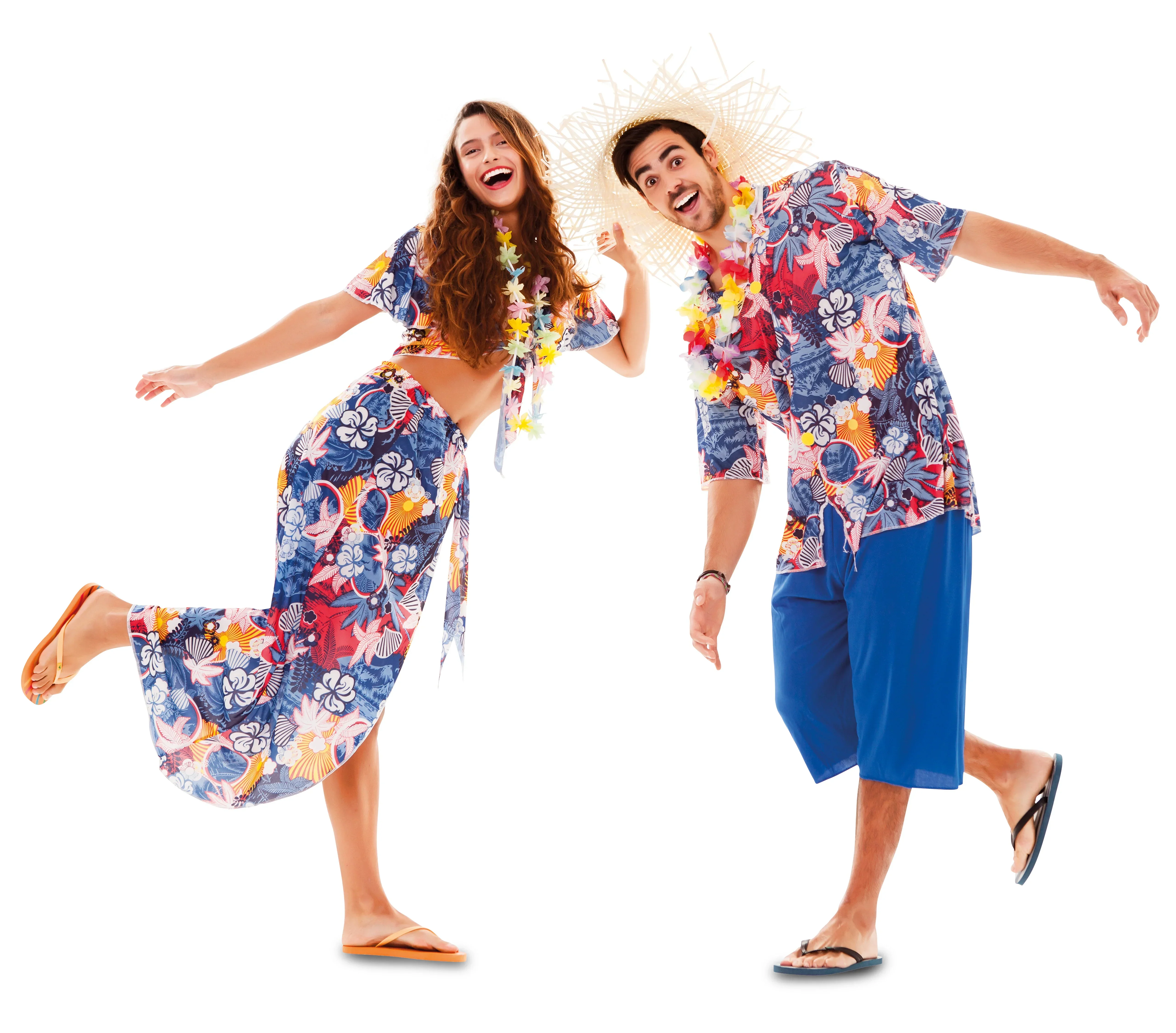 Disfraz de Hawaiana Azul para Adulto - Image 5