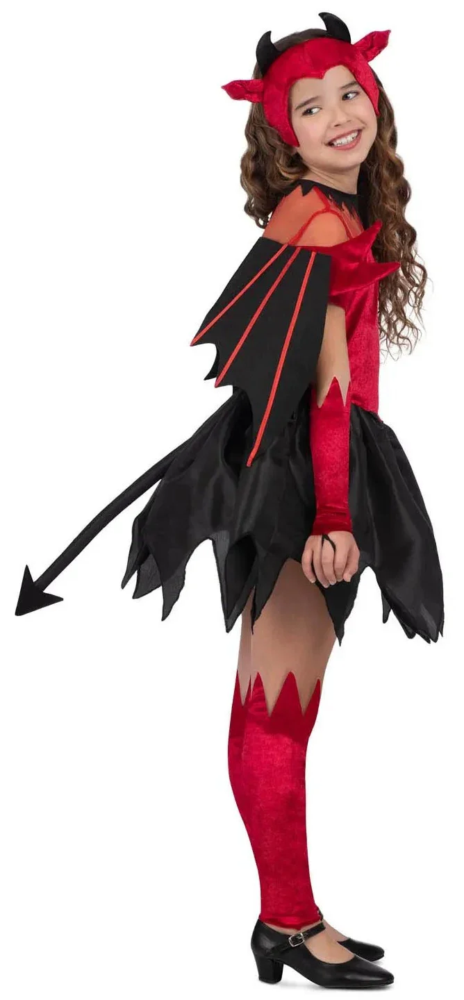 Disfraz de Demonia con Alas para Niña - Image 3