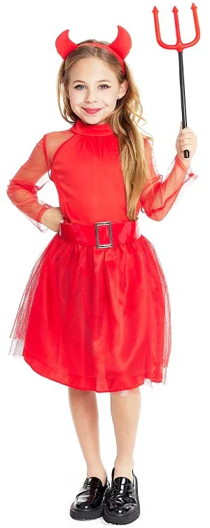 Disfraz de Diablesa Elegante para Niña