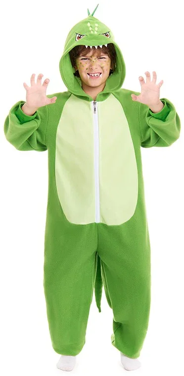 Disfraz de Dinosaurio Furioso Verde Infantil