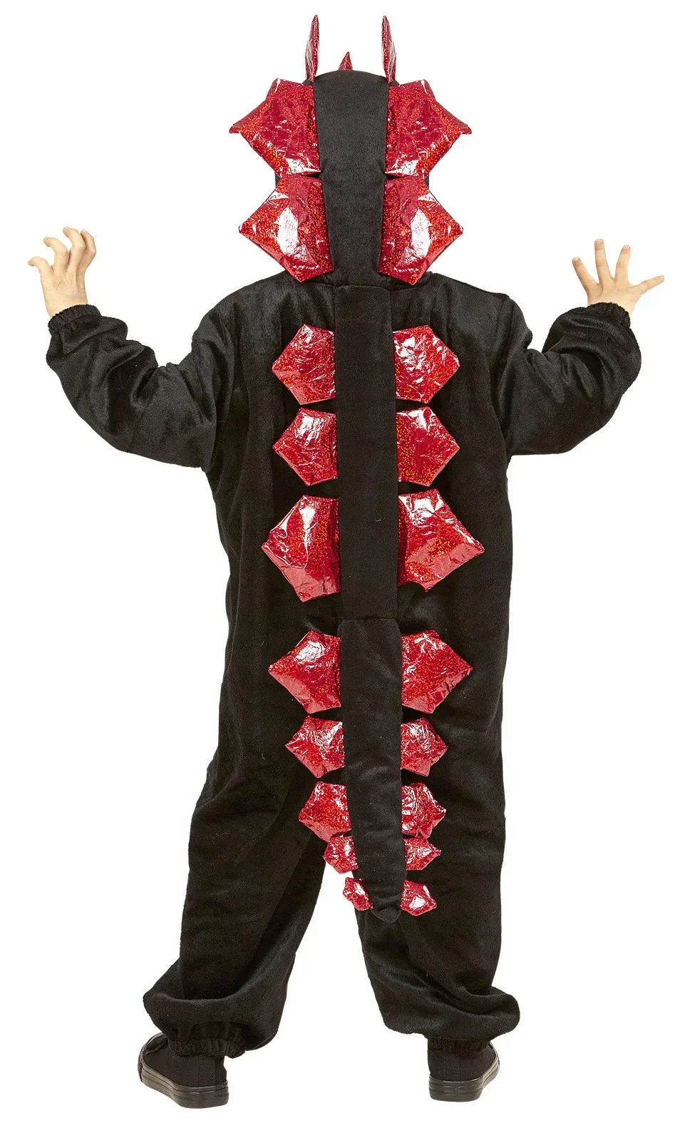 Disfraz de Dinosaurio Negro y Rojo para Niño - Image 2