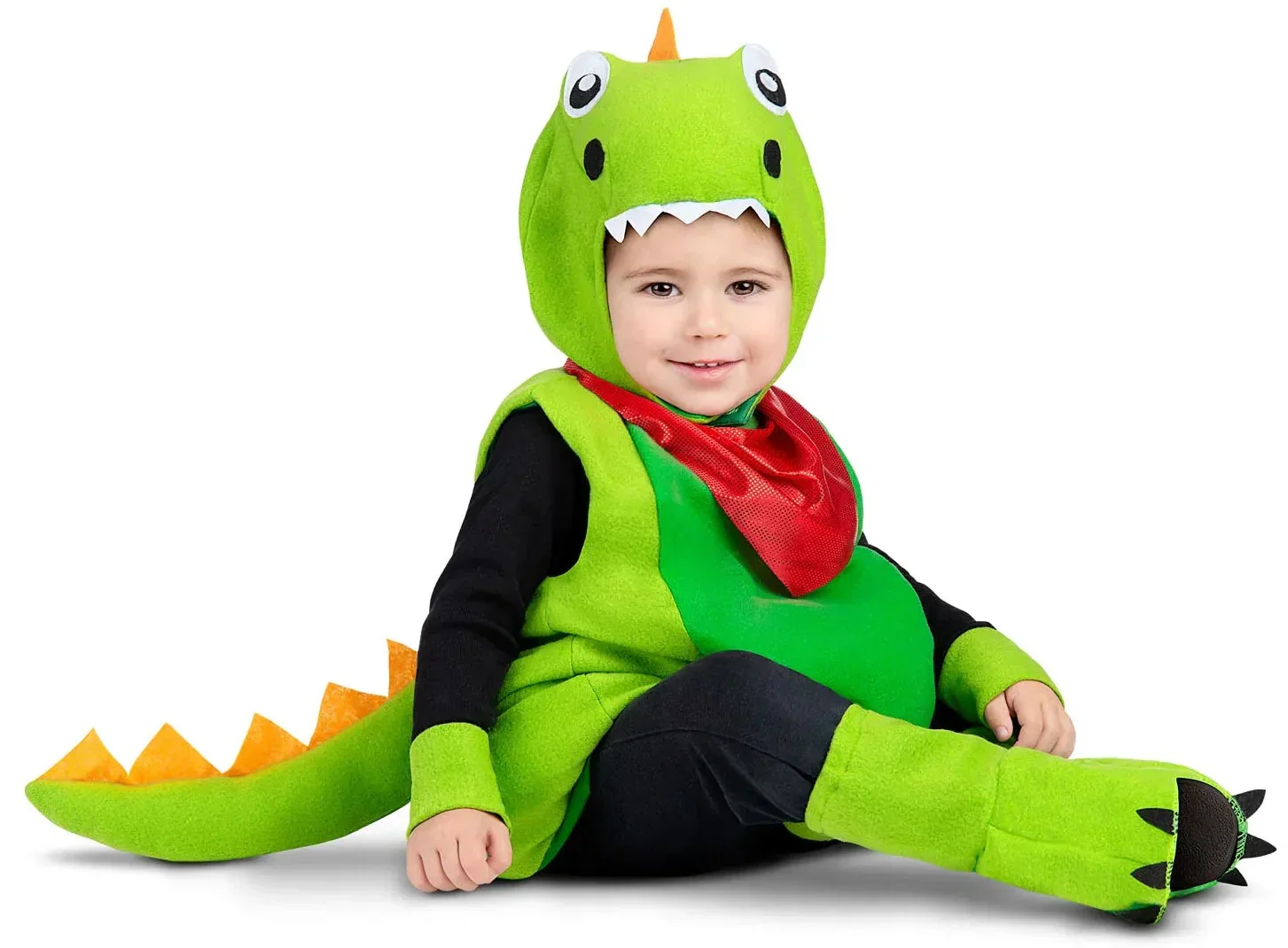 Disfraz de Dinosaurio Verde Infantil - Image 2