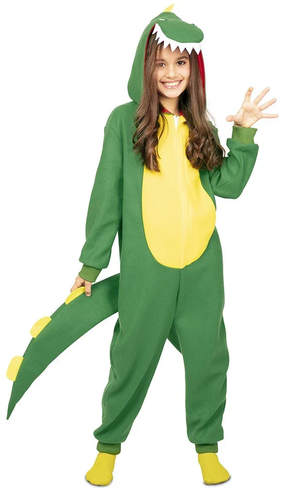 Disfraz de Dinosaurio Verde Infantil - Image 2