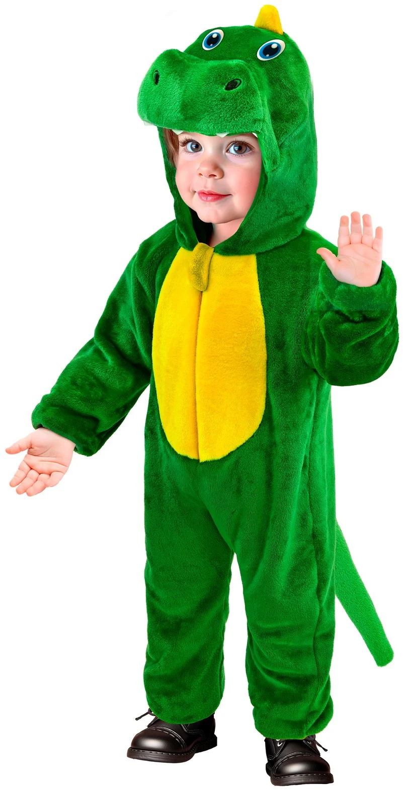Disfraz de Dinosaurio Verde de Peluche para Bebé - Image 2