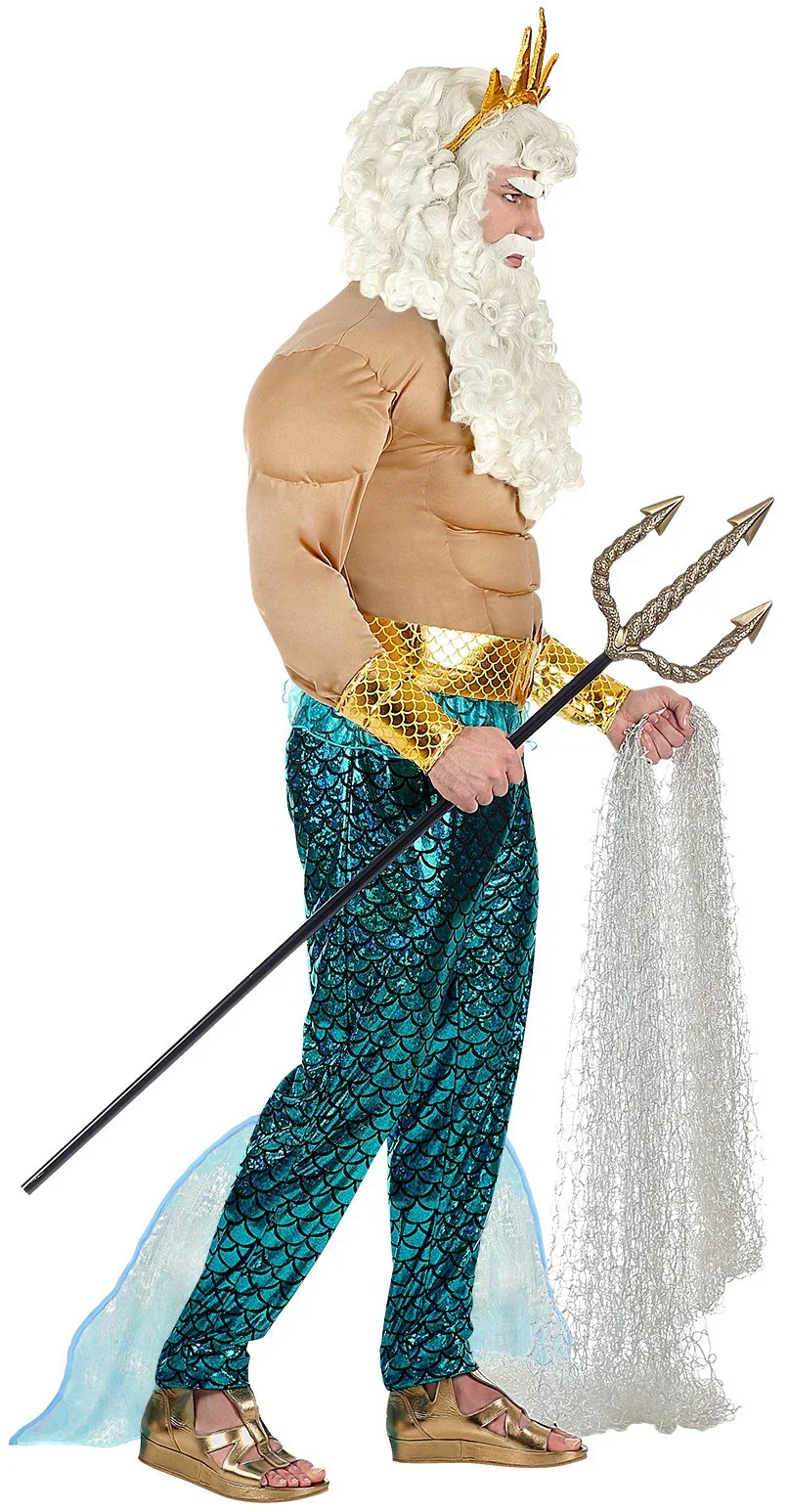 Disfraz de Dios Neptuno Musculoso para Hombre - Image 3