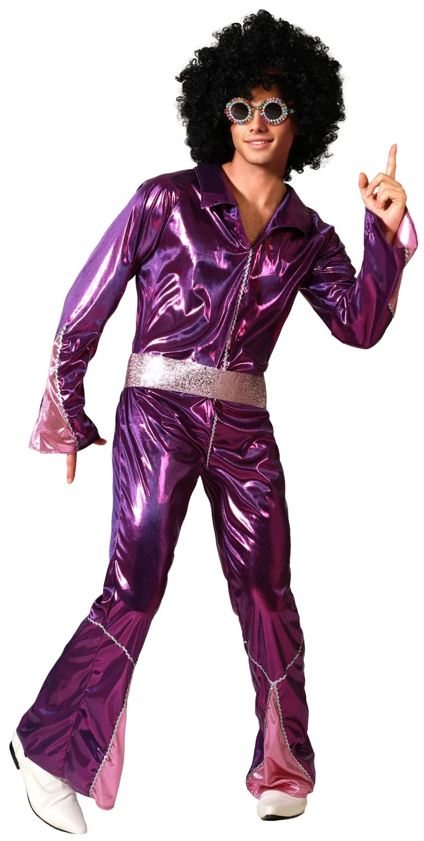 Disfraz Disco Años 70 Fucsia para Hombre