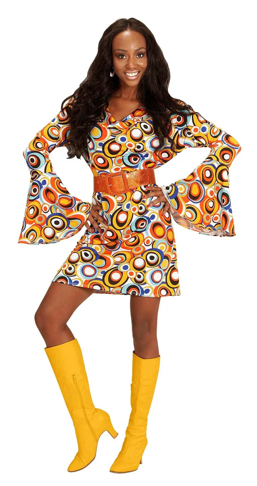 Disfraz Disco Años 70 Multicolor para Mujer - Image 4