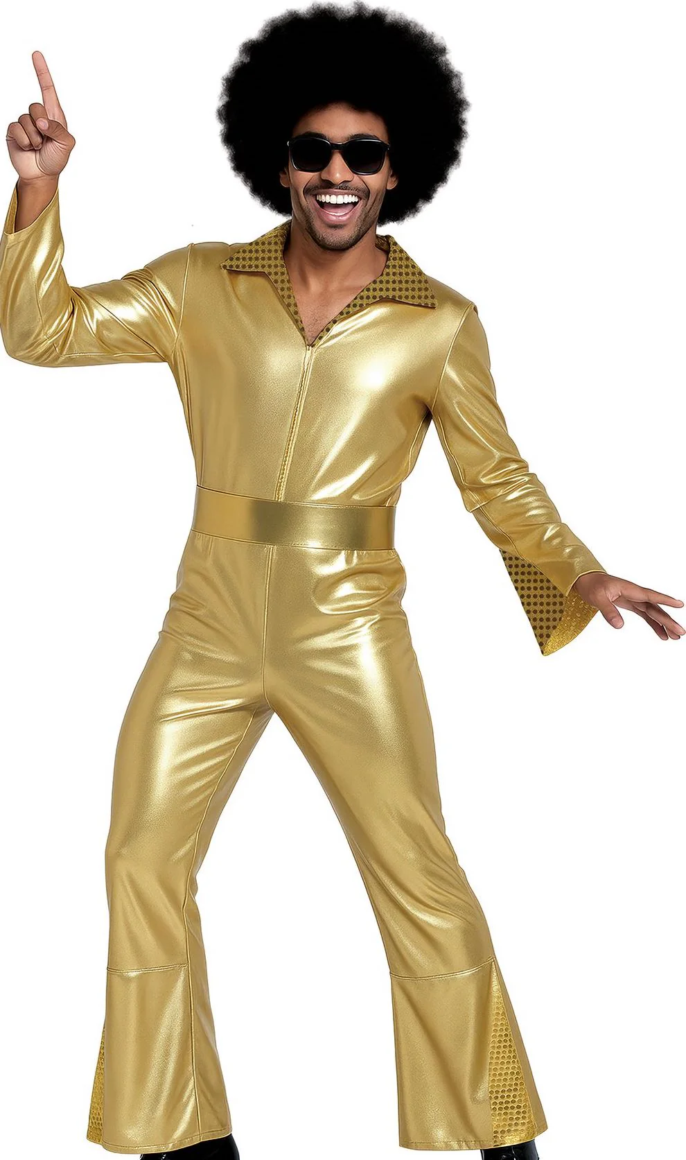 Disfraz Disco Dorado Brillante para Hombre