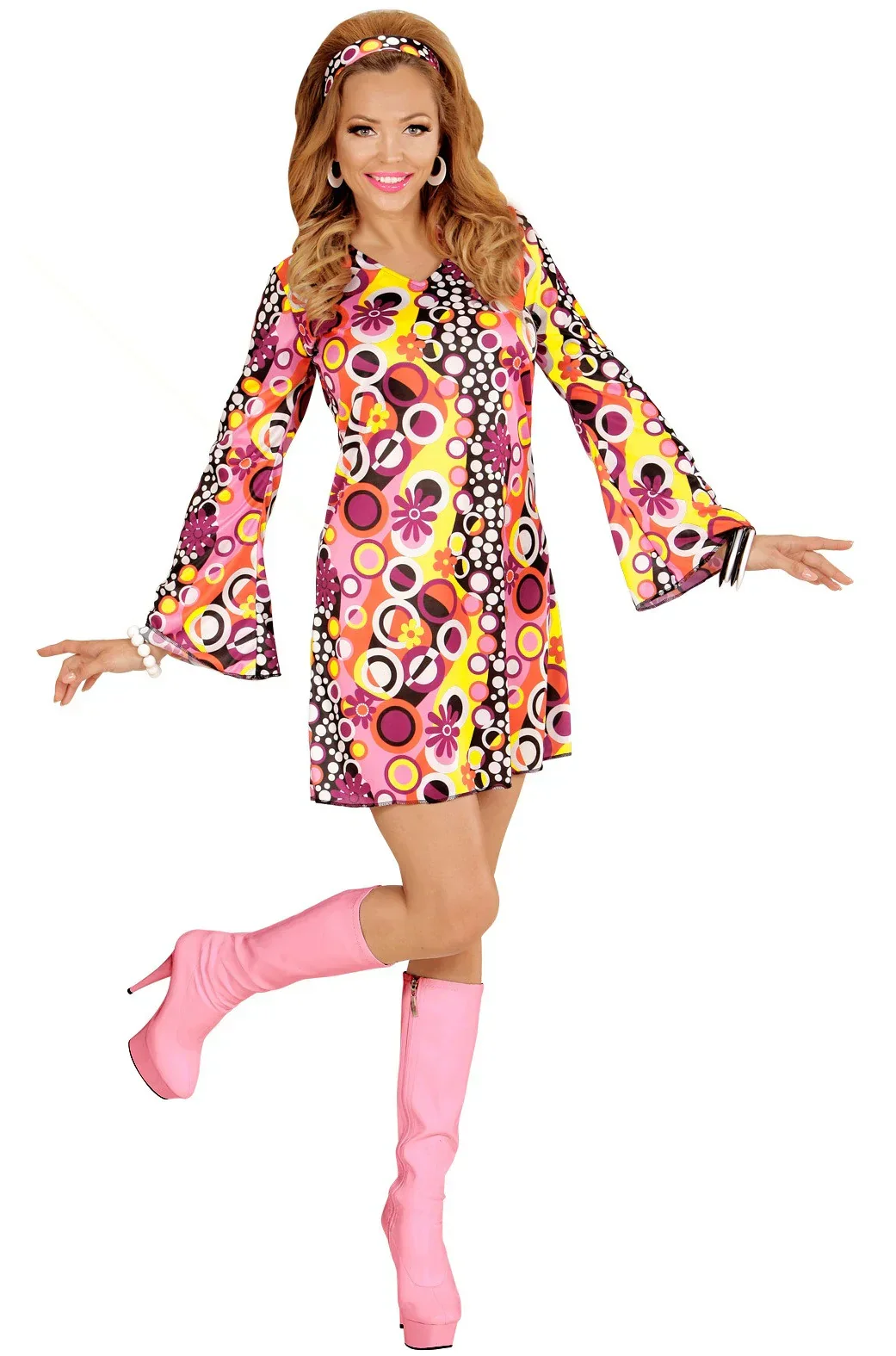 Disfraz Disco Setentero Multicolor para Mujer - Image 3