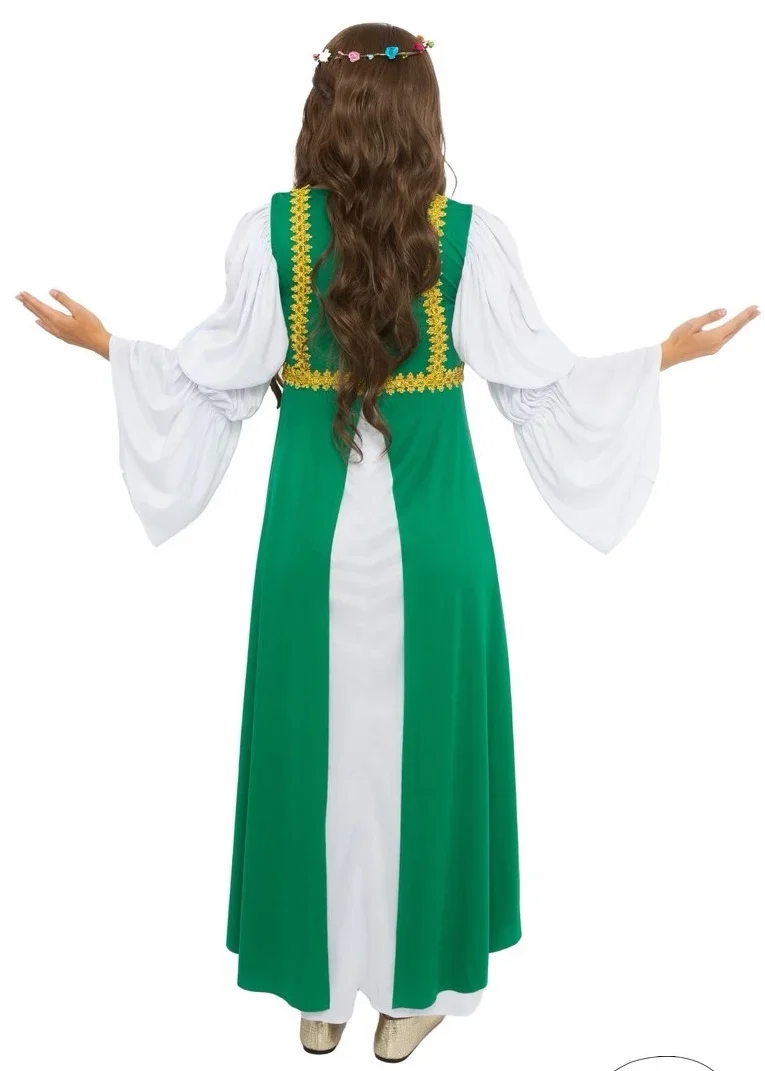 Disfraz de Doncella Medieval Verde para Mujer - Image 2
