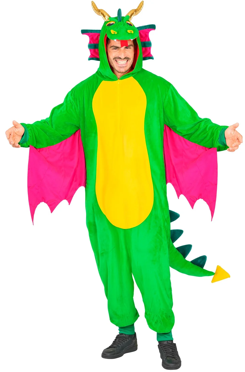 Disfraz de Dragón Colorido Pijama para Adulto