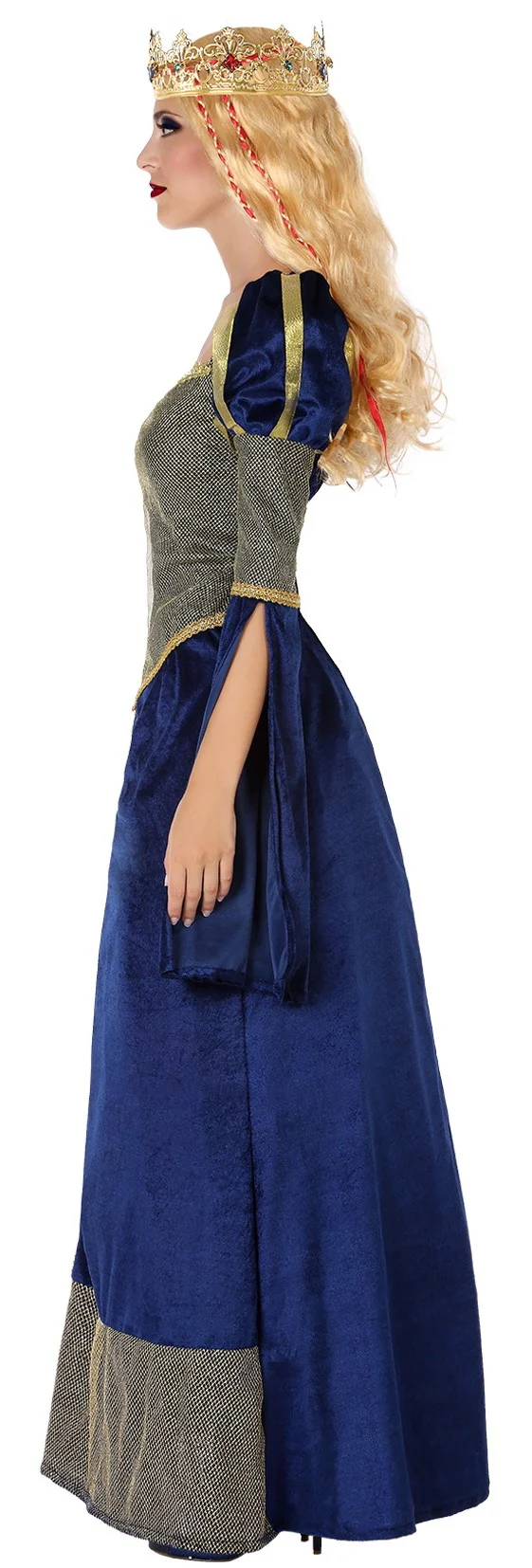 Disfraz de Duquesa Medieval Azul para Mujer - Image 3