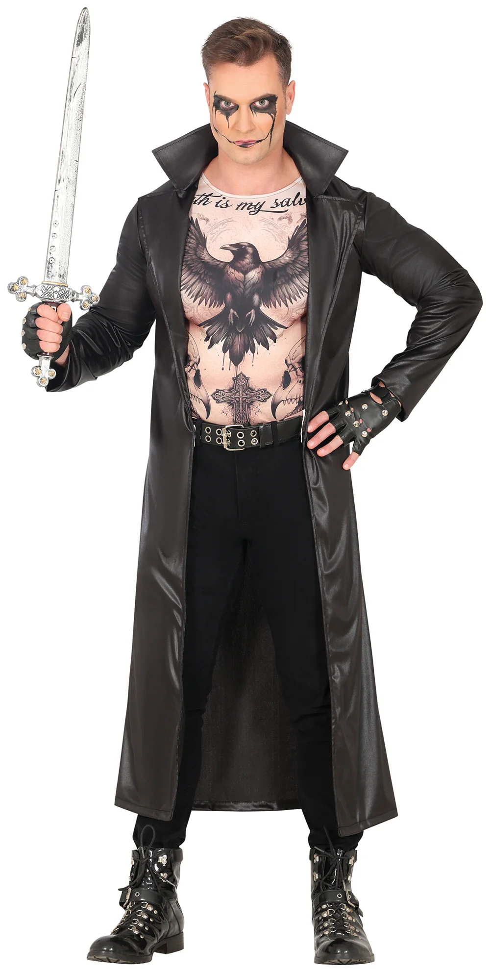 Disfraz de El Cuervo Tatuado para Hombre
