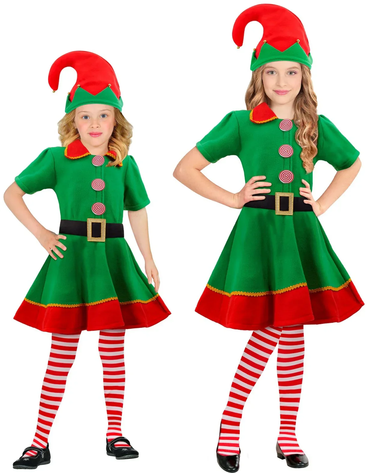 Disfraz de Elfa Ayudante de Santa Claus para Niña - Image 3
