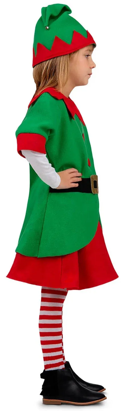 Disfraz de Elfa de Papá Noel para Niña - Image 3