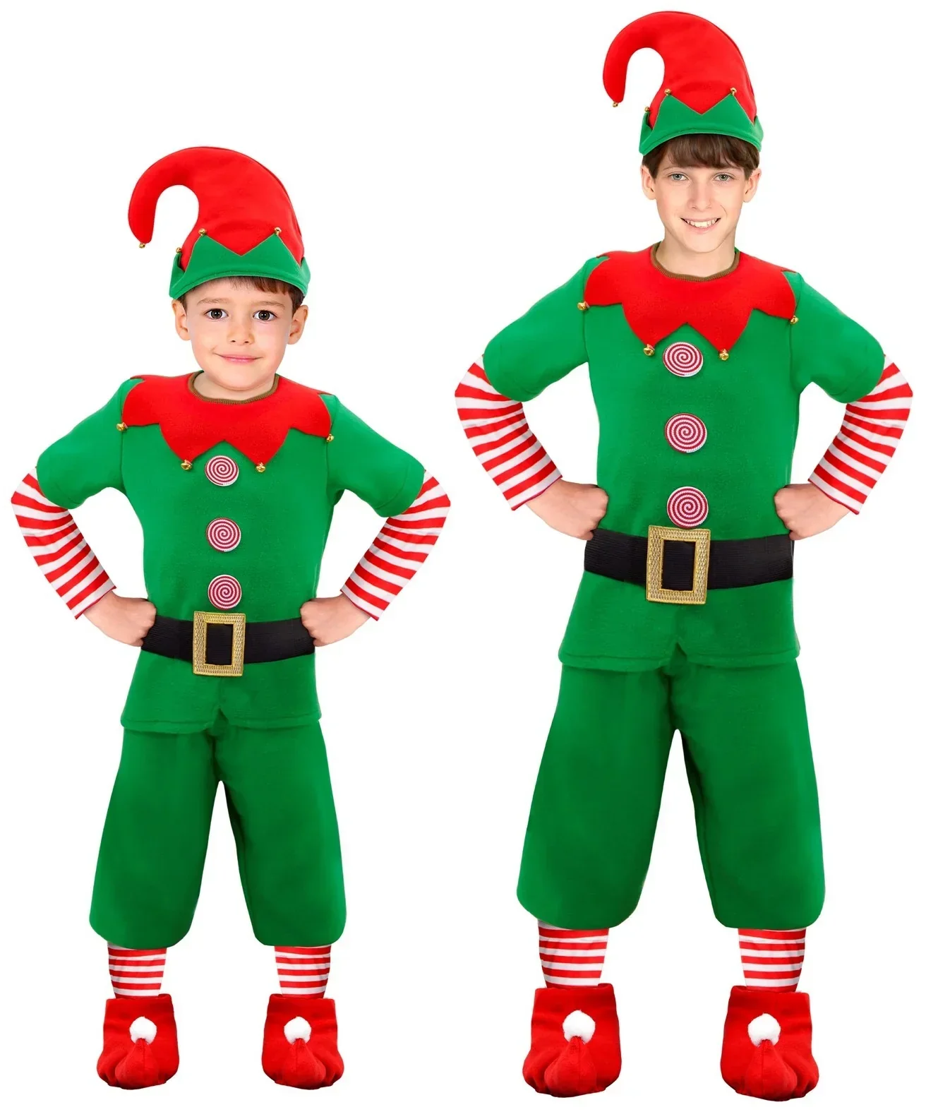 Disfraz de Elfo Ayudante de Santa Claus para Niño - Image 3