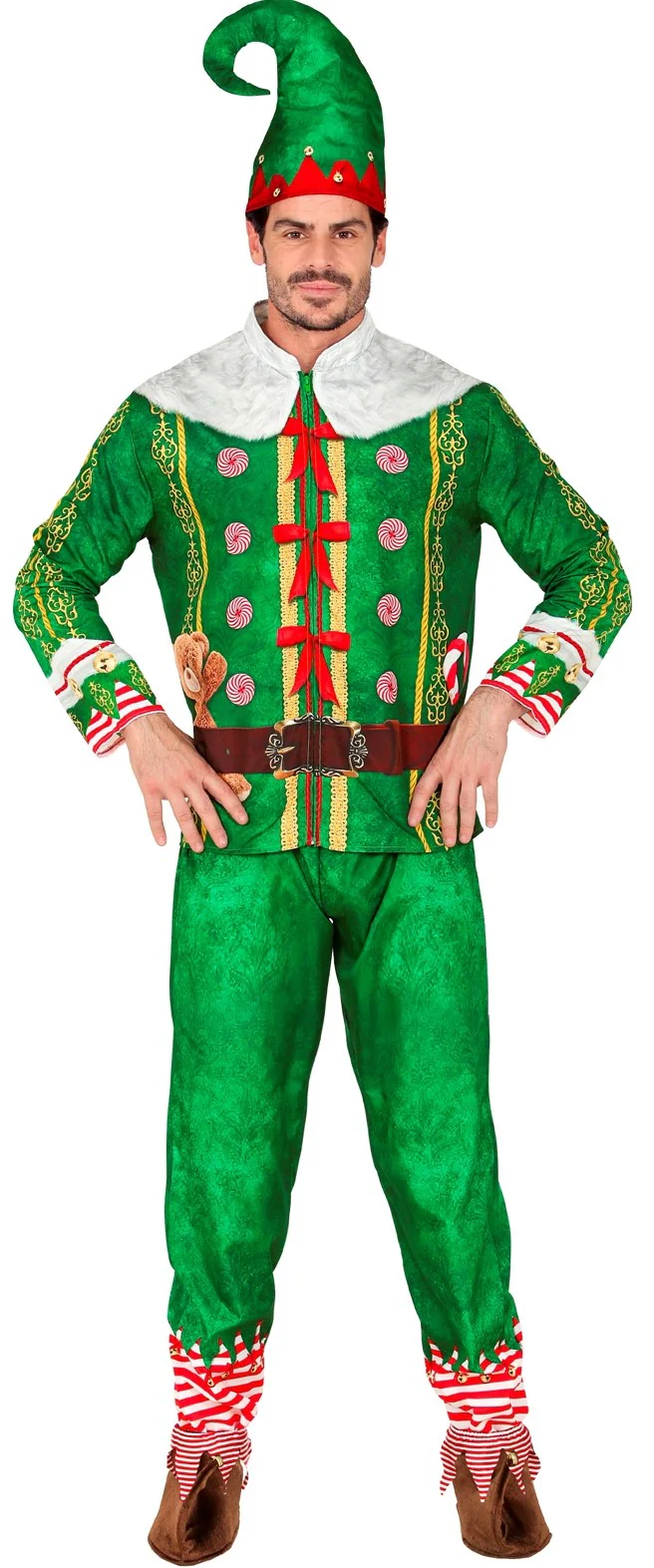 Disfraz de Elfo de Navidad para Adulto