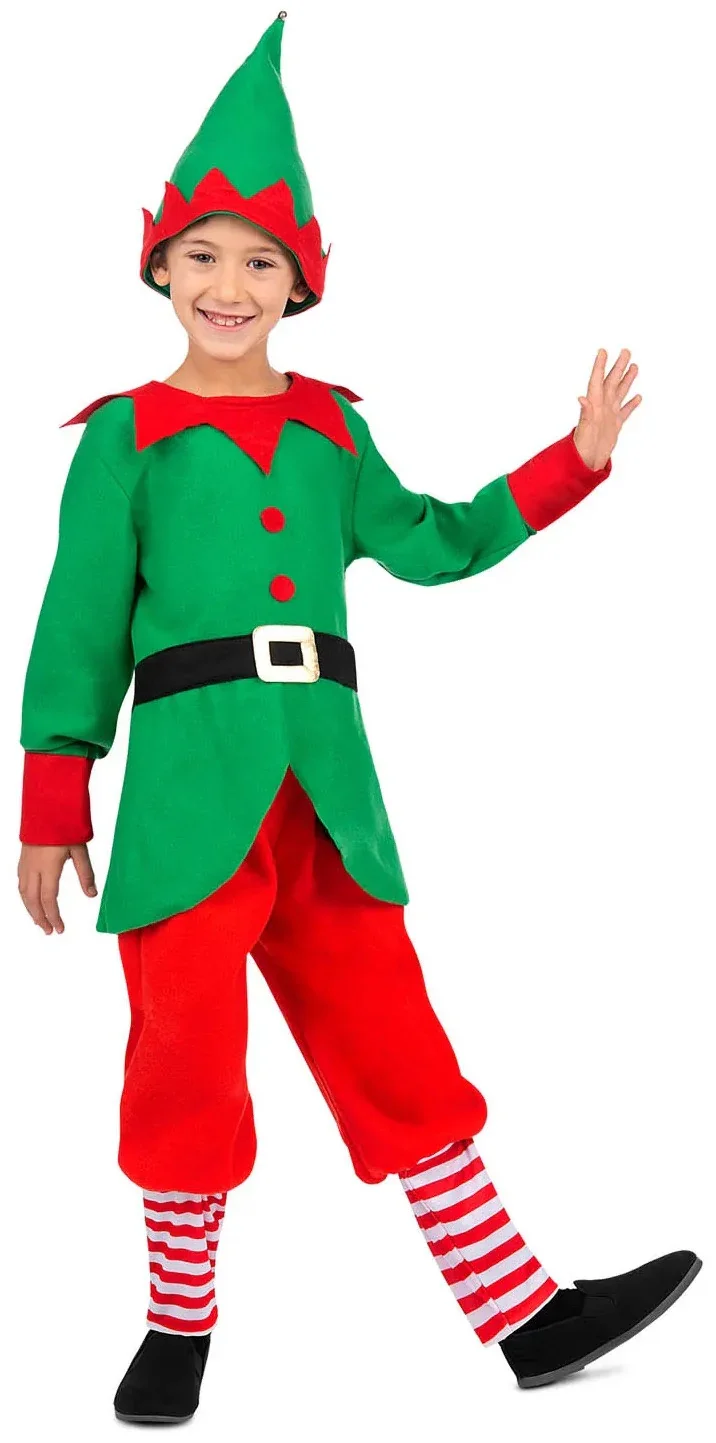 Disfraz de Elfo de Papá Noel para Niños - Image 4