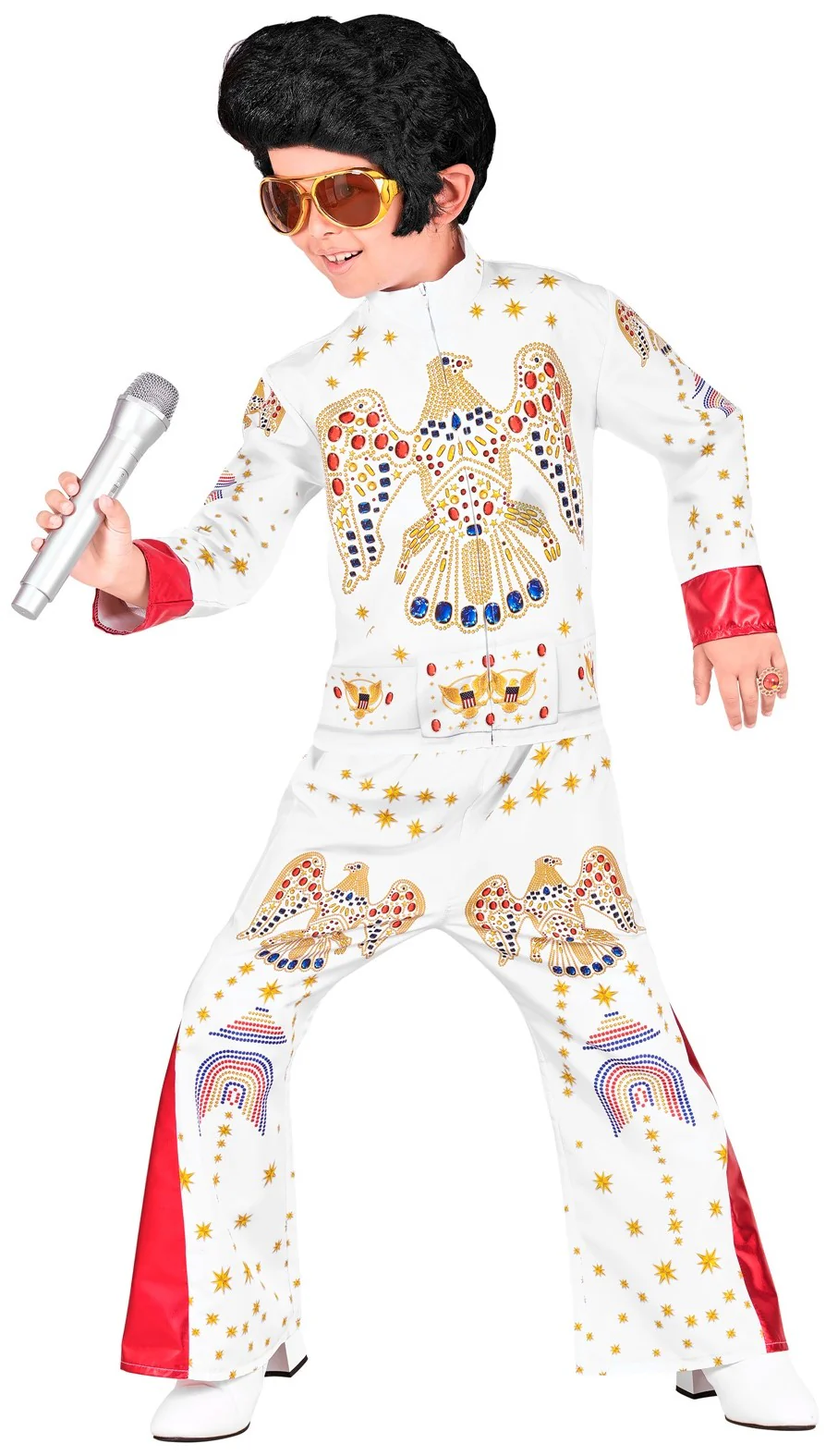 Disfraz de Elvis Presley Blanco para Niño