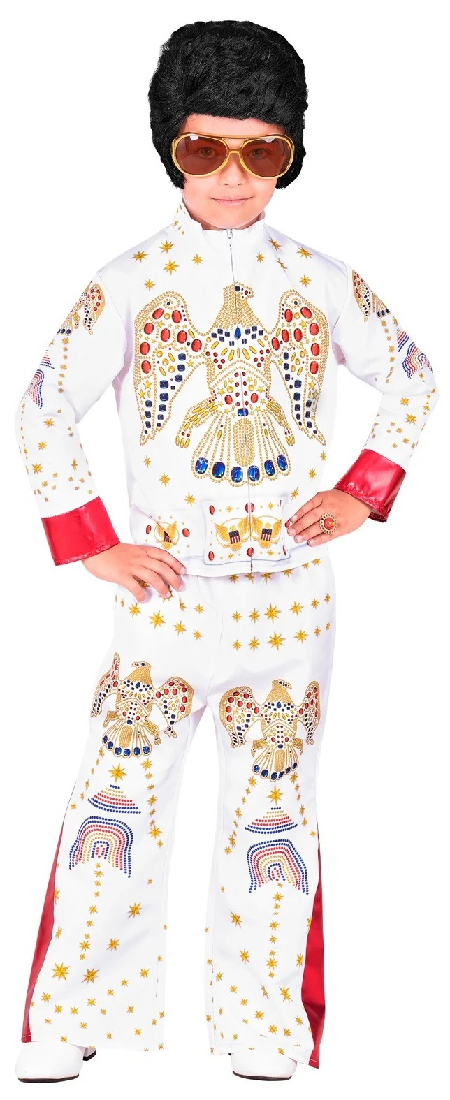 Disfraz de Elvis Presley Blanco para Niño - Image 2
