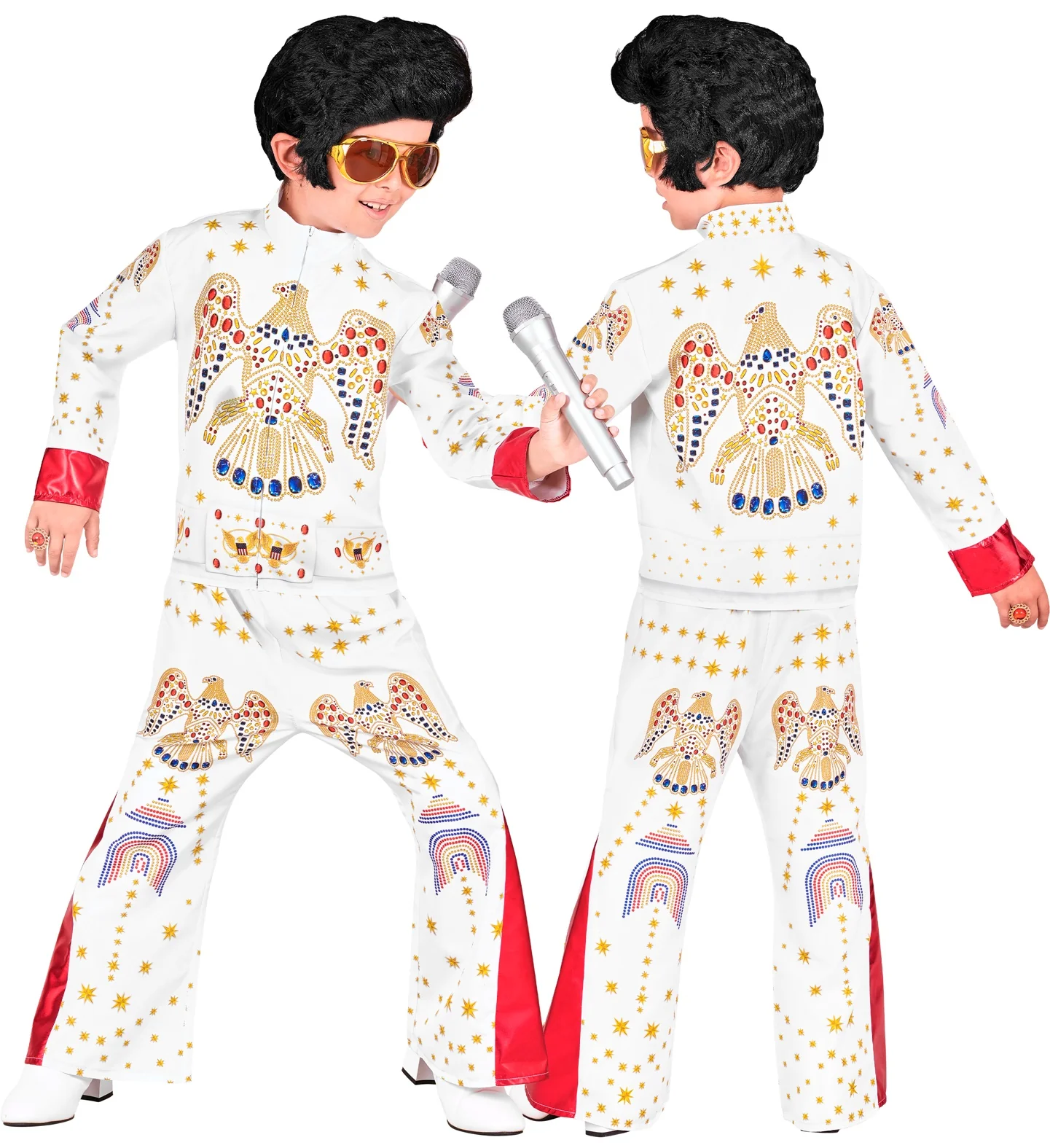 Disfraz de Elvis Presley Blanco para Niño - Image 3