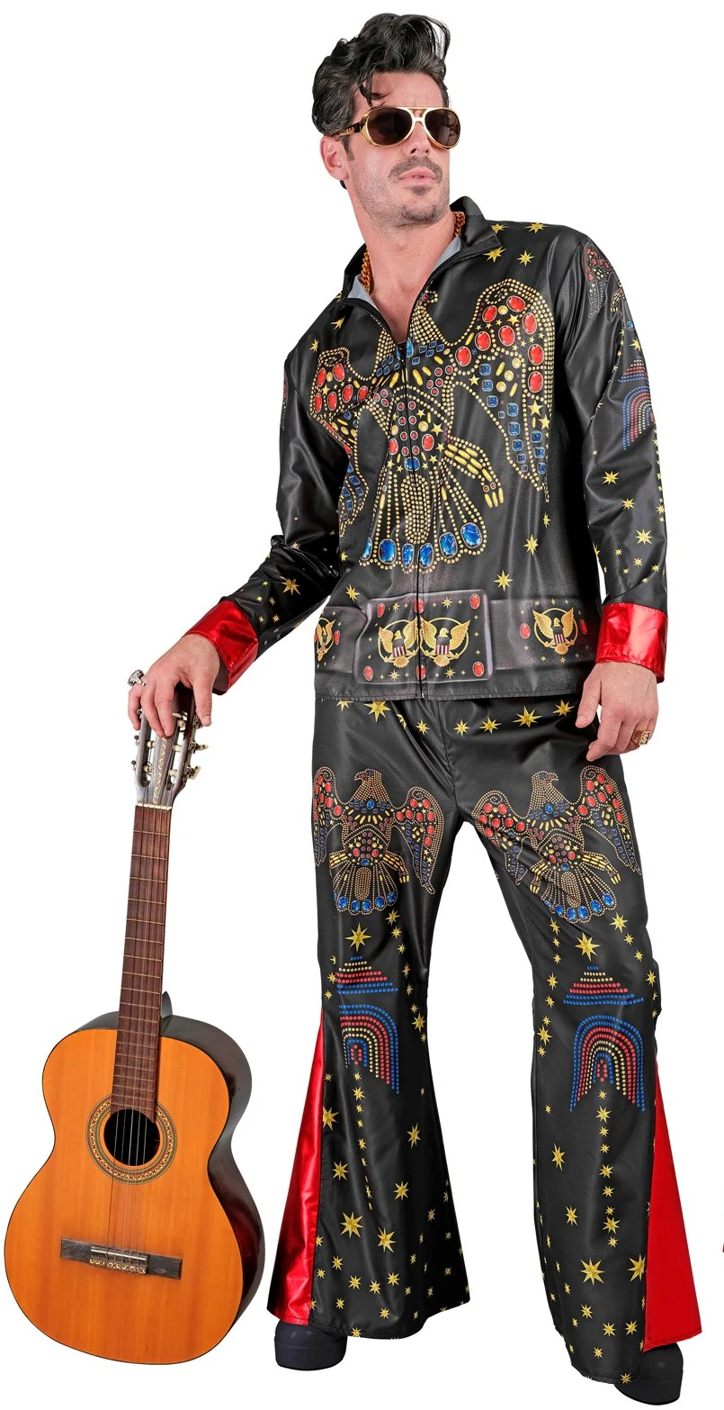 Disfraz de Elvis Presley Negro para Hombre - Image 3