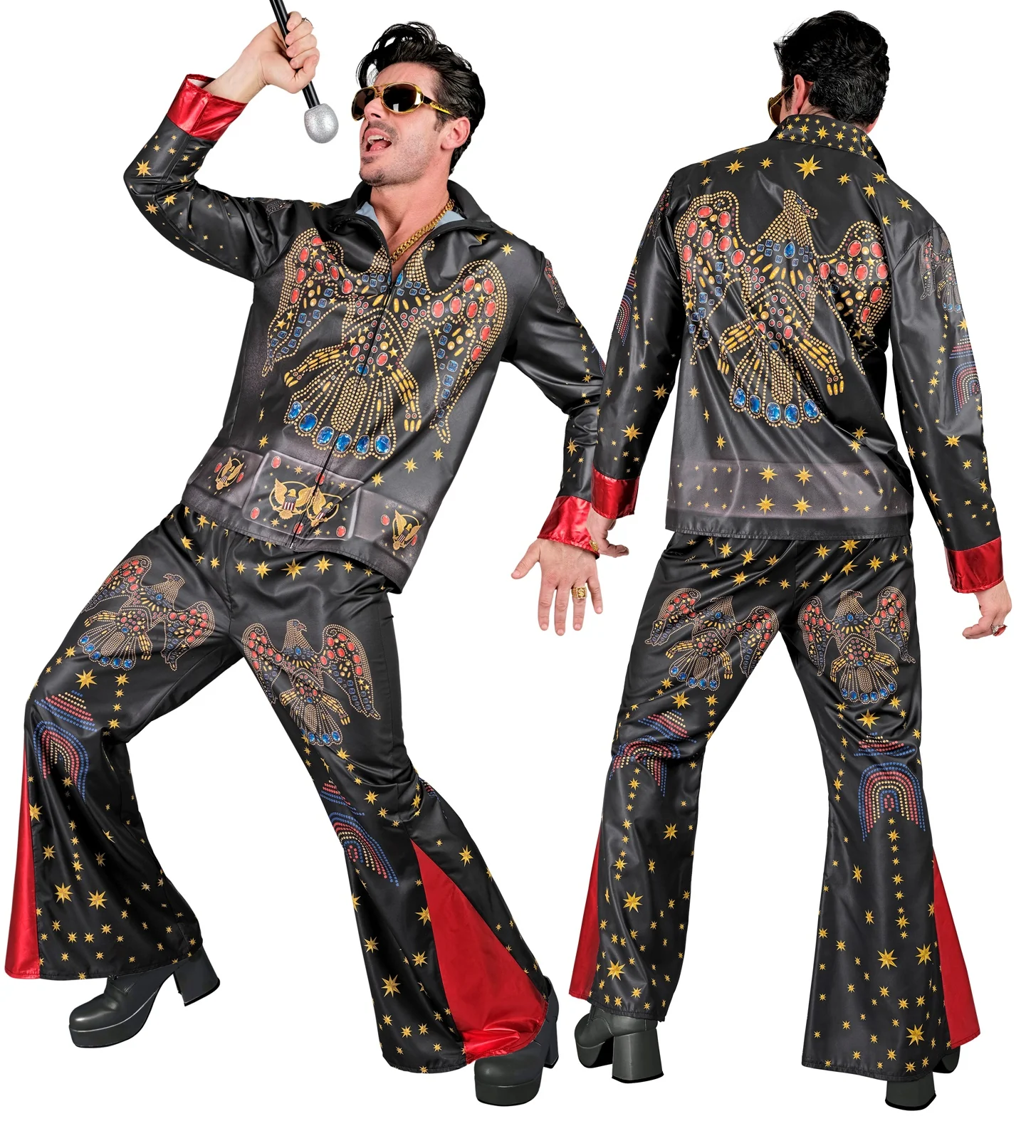 Disfraz de Elvis Presley Negro para Hombre - Image 5