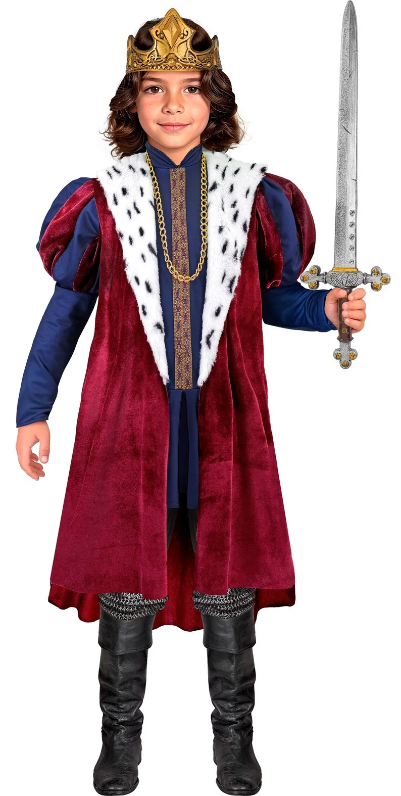 Disfraz de Emperador Medieval para Niño