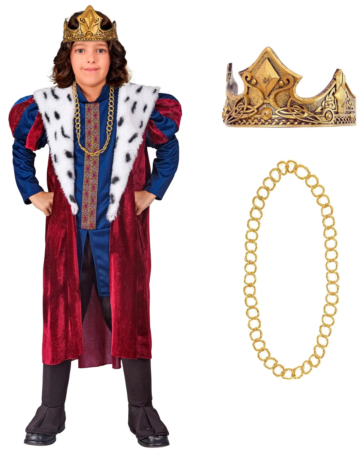 Disfraz de Emperador Medieval para Niño - Image 5