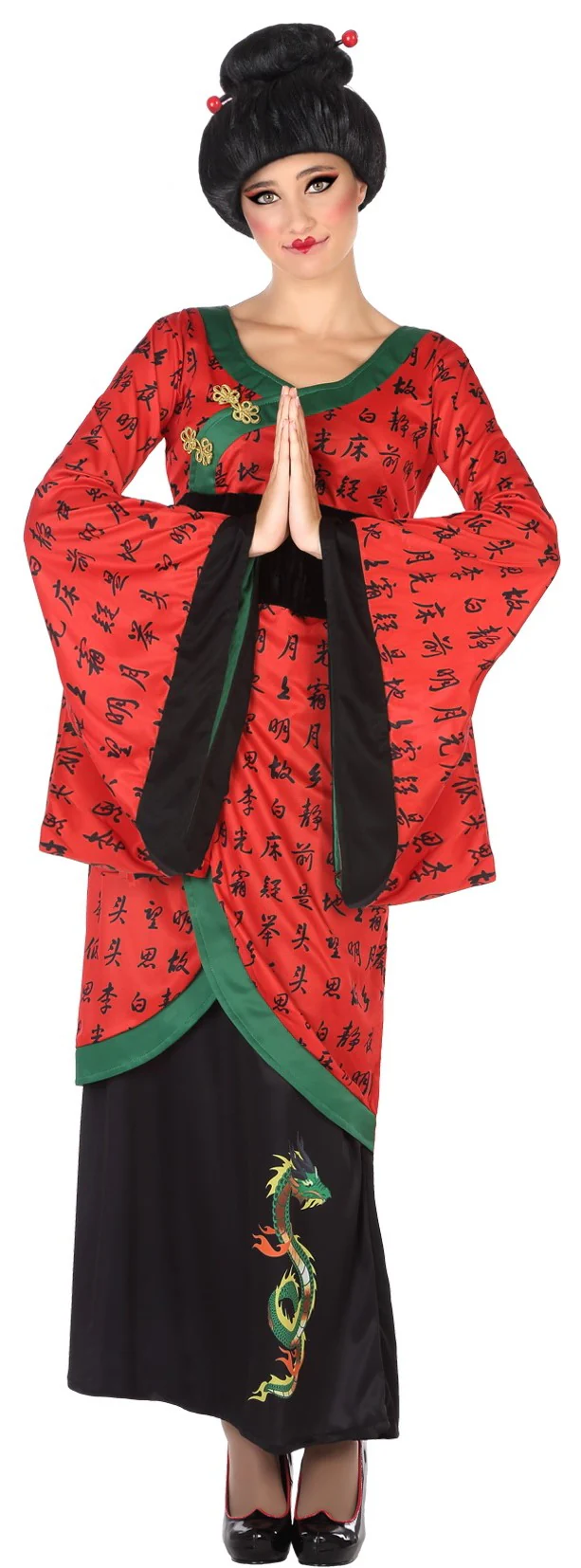 Disfraz de Emperatriz China Roja para Mujer
