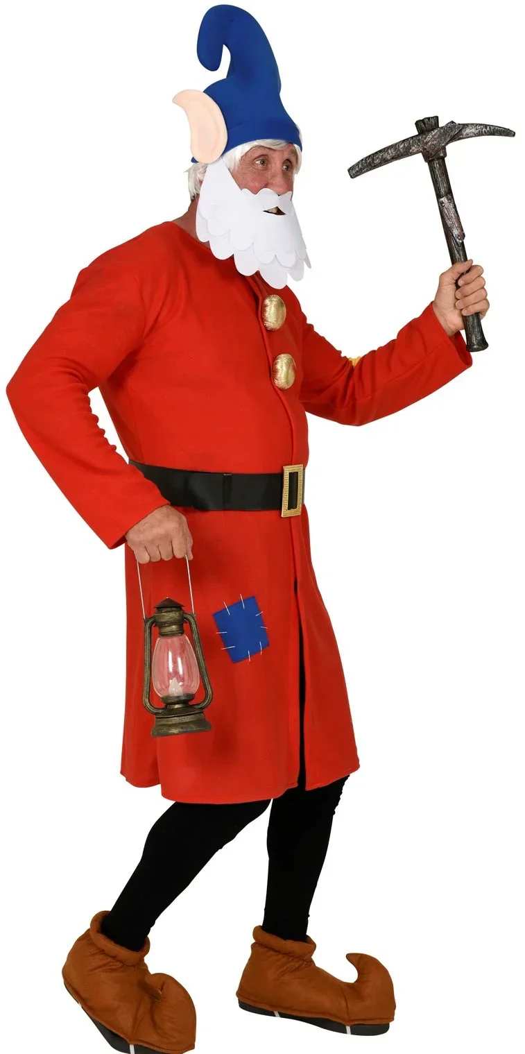 Disfraz de Enanito de Blancanieves Rojo para Adulto - Image 3