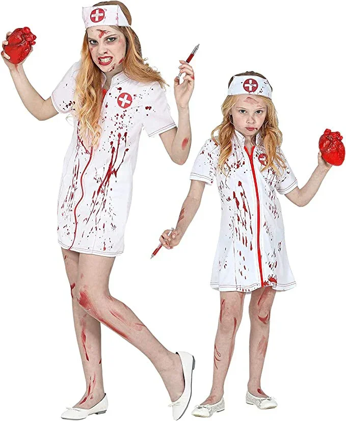 Disfraz de Enfermera Zombie para Niña - Image 3