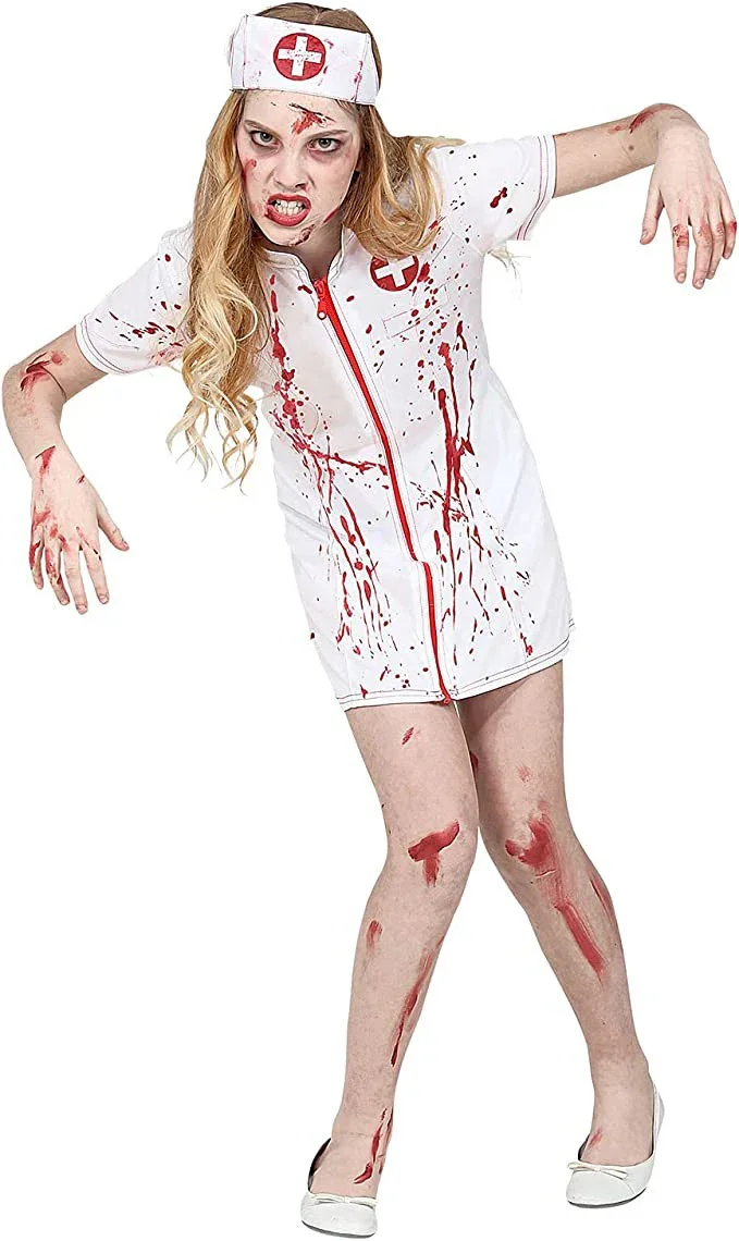 Disfraz de Enfermera Zombie para Niña - Image 4